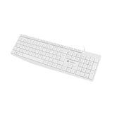 TECLADO NATEC NAUTILUS SLIM LAYOUT ESPANHOL BRANCO