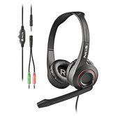 AUSCULTADORES COM MICROFONE NGS MSX10PRO JACK-3.5MM PRETO