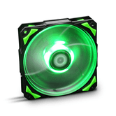 ventilador nox h-fan verde 12 cm led verde