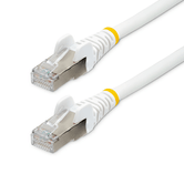 Cable 0 5m de Red Cat6a Blanco Snagless PoE++ 100W RJ45