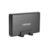 NATEC RHINO ESTOJO PARA DISCO RÍGIDO EXTERNO 3.5" USB 3.0 SATA PRETO