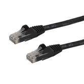 Cabo de conexão UTP Cat6 preto sem engate de 0,5 m