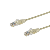 CABO SLIM CAT6 DE 1,5 M - CINZA SNAGLESS - FIO DE COBRE 28 AWG