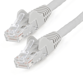 Cabo de rede Ethernet UTP CAT6 - sem ganchos - cinza - 50cm