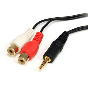 cable 1.8m audio estereo mini jack 3.5mm macho a rca hemb ra