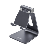 Suporte de mesa AISENS tamanho M ajustável (1 pivô) para celular/tablet, cinza
