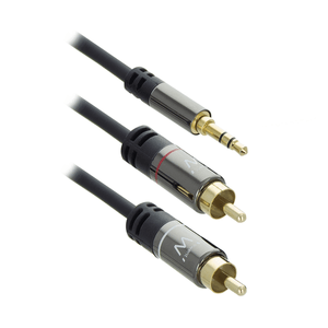 Ewent EW9237 Cable de conexión de audio de 3,5 mm a 2x RCA de 1,5m
