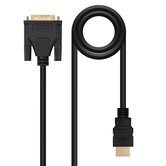 Nanocable - CABO DVI PARA HDMI, DVI18+1/M-HDMI A/M, 3M