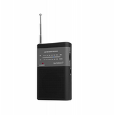 RÁDIO PORTÁTIL ANALÓGICO SUNSTECH AM FM FRONT SPEAKER CONEXÃO DE FONE DE OUVIDO ANTENA TELESCÓPICA 2XAA PRETA RPS42BLISBK