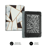 funda libro elecrtonico clever ebook case 6 marmol negro