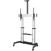 mobile tv cart - 60 to 100in tvs - height adjustable lockab le