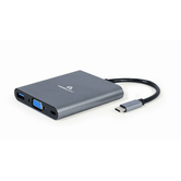 GEMBIRD 6 EM 1 USB C HUB CINZA