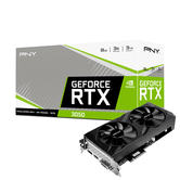 Tarjeta Gráfica PNYGeForce RTX 3050 GDDR6 8GB Negro