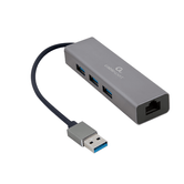 ADAPTADOR DE REDE GEMBIRD USB AM GIGABIT COM HUB USB 3.0 DE 3 PORTAS