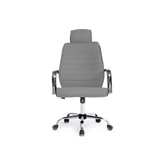 SILLA DE OFICINA EQUIP RESPALDO MEDIO COLOR GRIS RECUBRIMIENTO PU DE ALTA CALIDADDISE??O ERGONOMIC