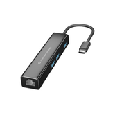 ADAPTADOR USB-C A GIGABIT ETHERNET RJ45 CONCEPTRONIC CON HUB USB 3.0 3 PUERTOS