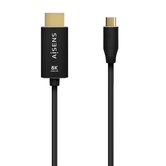 AISENS Conversor de Cabo Alumínio USB-C A HDMI 2.1 8k@60Hz, USB-C/M-HDMI/M, Preto, 2.0m