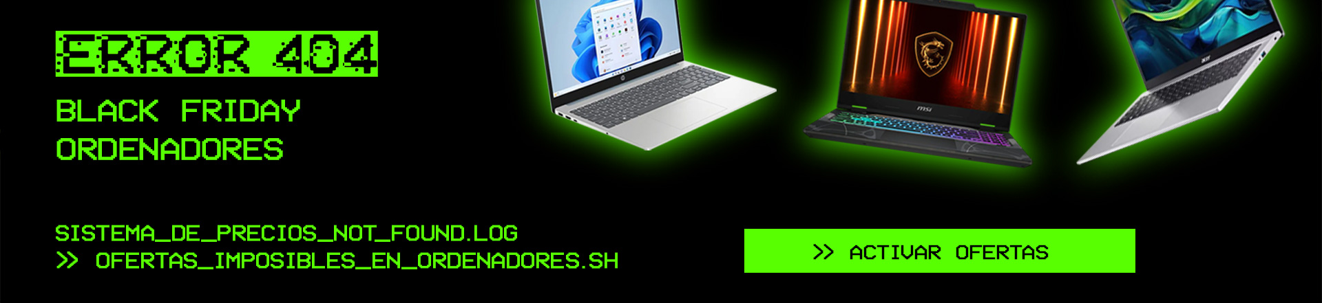 OFERTAS BLACK FRIDAY ORDENADORES