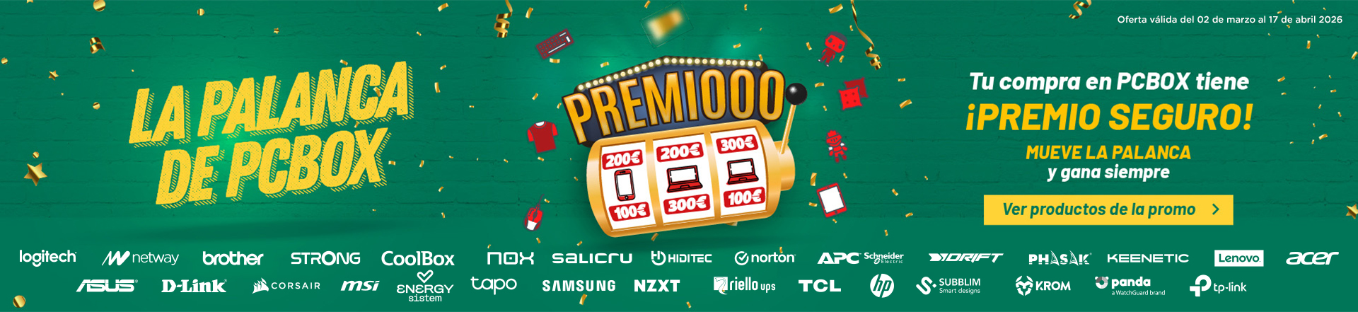 Juega a La Palanca Mágica de PCBOX